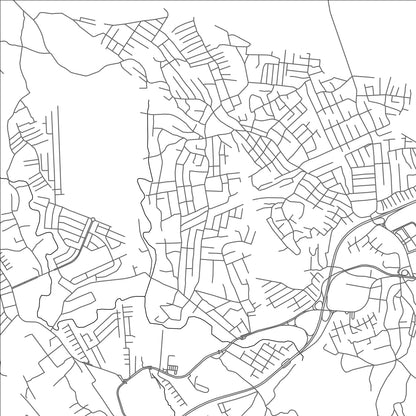 ROAD MAP OF BURUNGA, PANAMA BY MAPBAKES