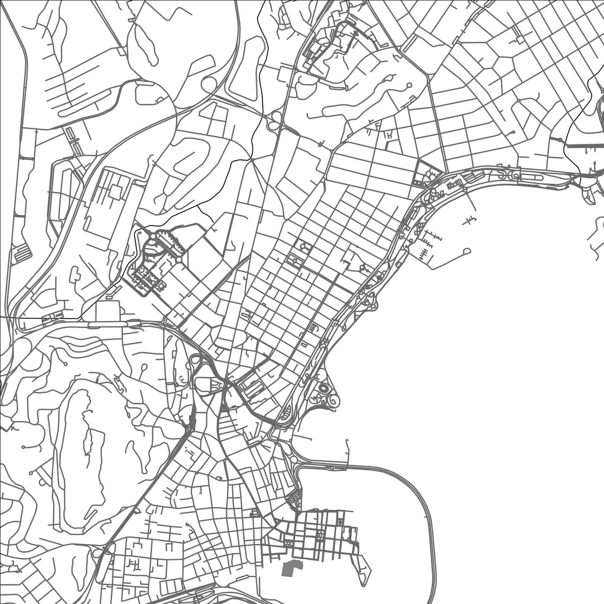 ROAD MAP OF CALIDONIA, PANAMA BY MAPBAKES