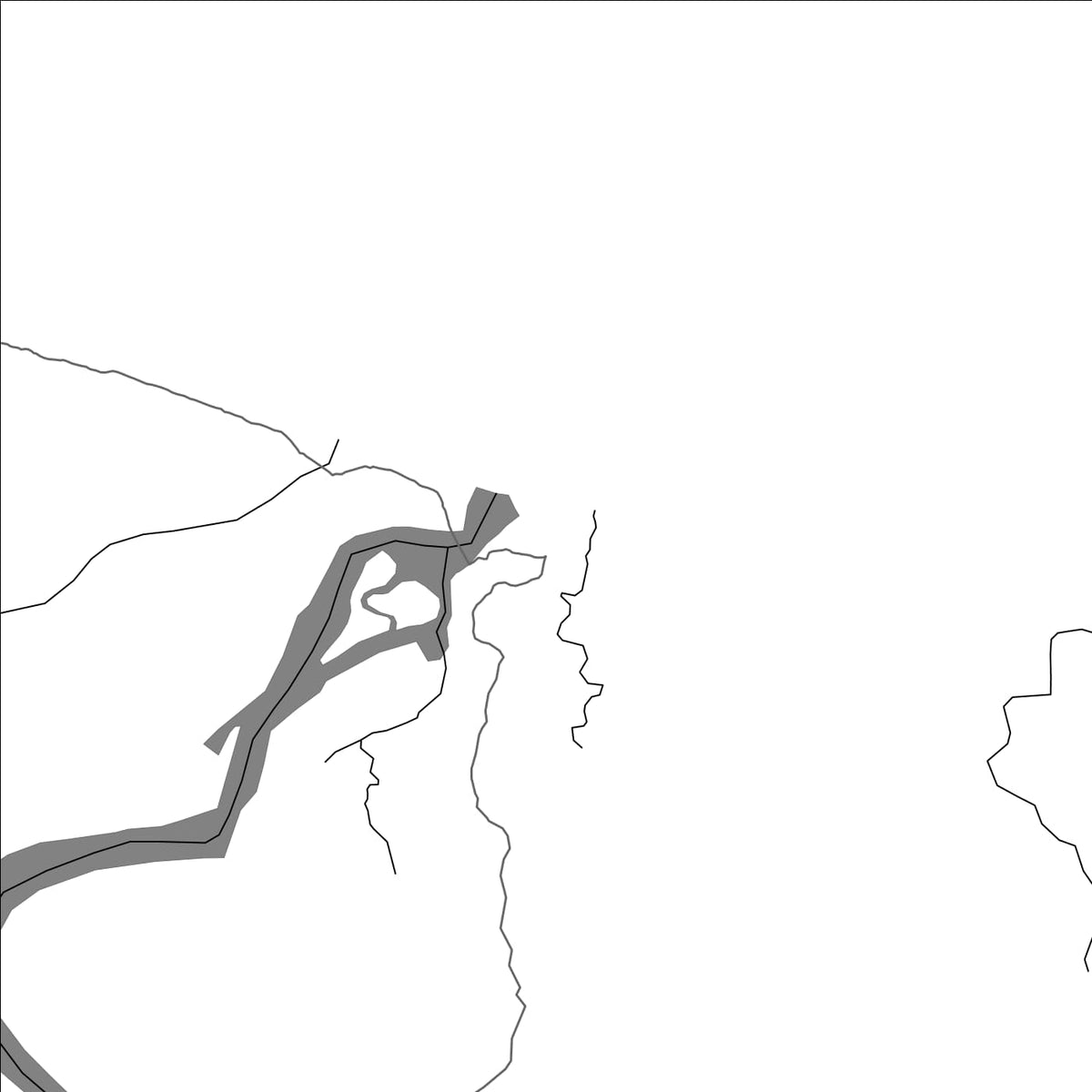 ROAD MAP OF CALOVÉBORA, PANAMA BY MAPBAKES