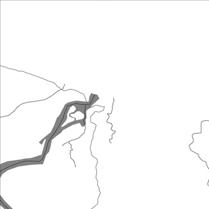 ROAD MAP OF CALOVÉBORA, PANAMA BY MAPBAKES