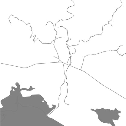 ROAD MAP OF CAÑAS, PANAMA BY MAPBAKES