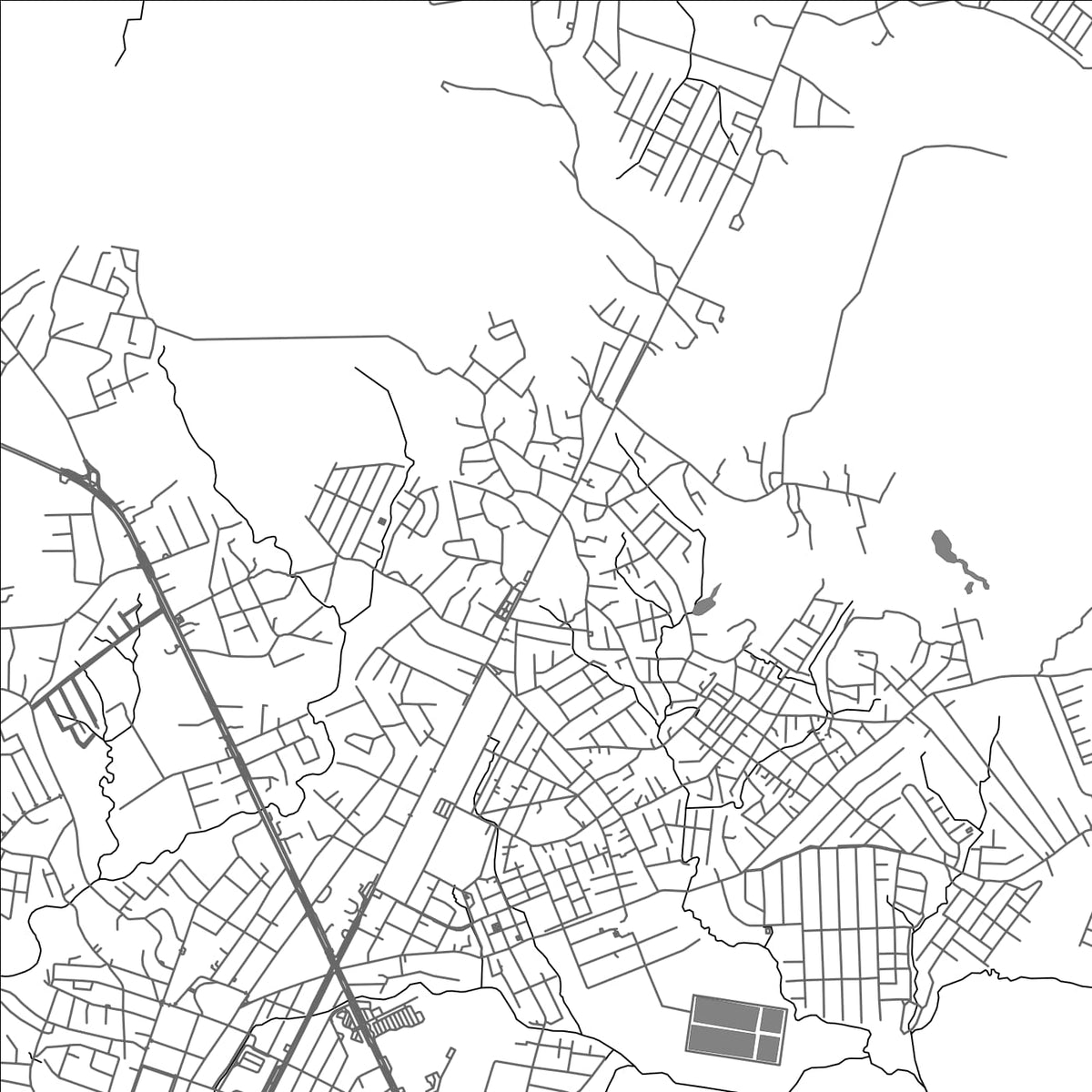 ROAD MAP OF CANTO DEL LLANO, PANAMA BY MAPBAKES