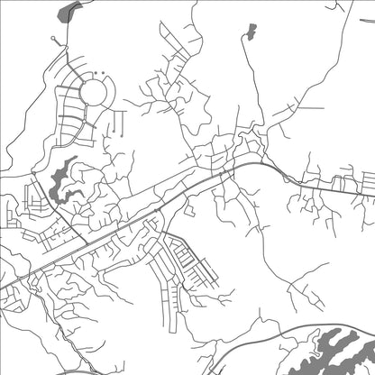 ROAD MAP OF CATIVÁ, PANAMA BY MAPBAKES