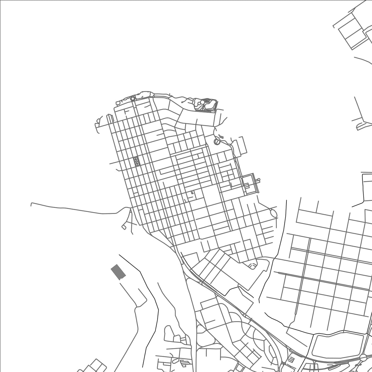 ROAD MAP OF COLÓN, PANAMA BY MAPBAKES