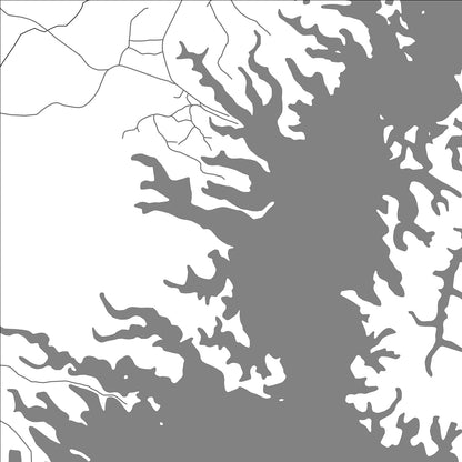 ROAD MAP OF CUIPO, PANAMA BY MAPBAKES