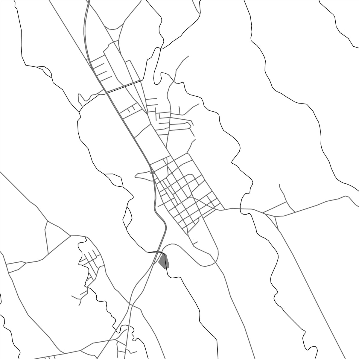ROAD MAP OF DOLEGA, PANAMA BY MAPBAKES