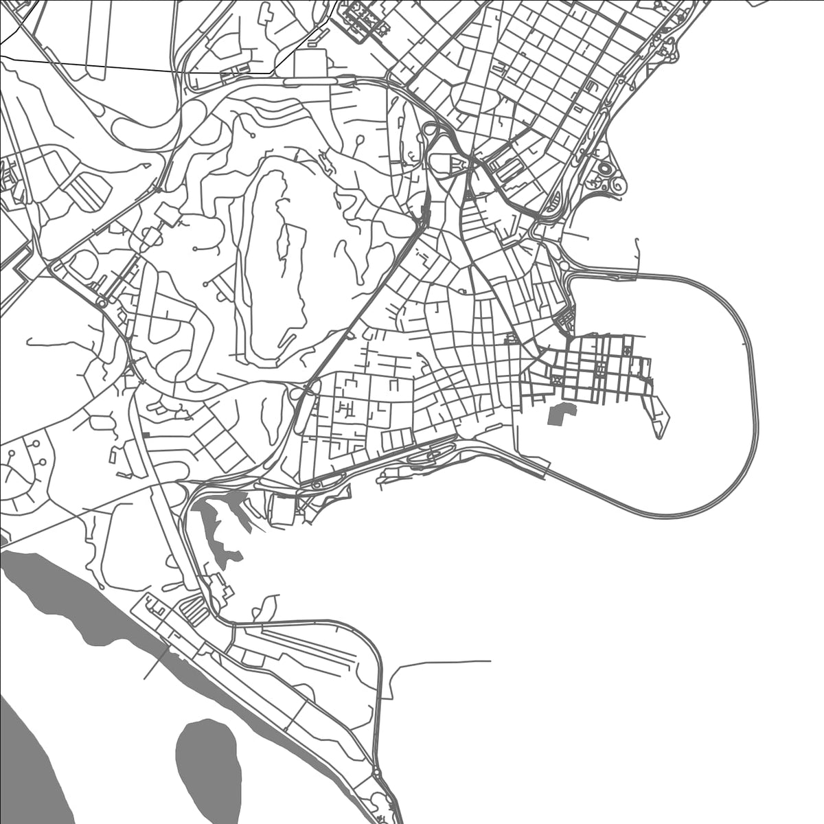 ROAD MAP OF EL CHORRILLO, PANAMA BY MAPBAKES