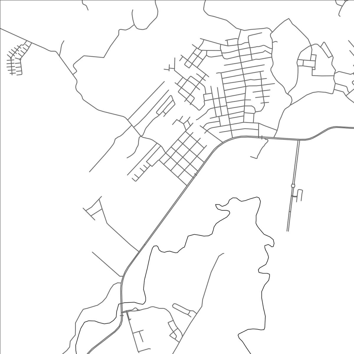 ROAD MAP OF EL ESPINO, PANAMA BY MAPBAKES