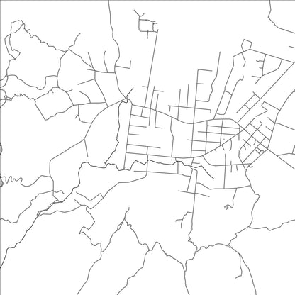 ROAD MAP OF EL VALLE, PANAMA BY MAPBAKES