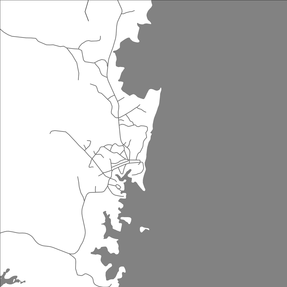 ROAD MAP OF ESCOBAL, PANAMA BY MAPBAKES
