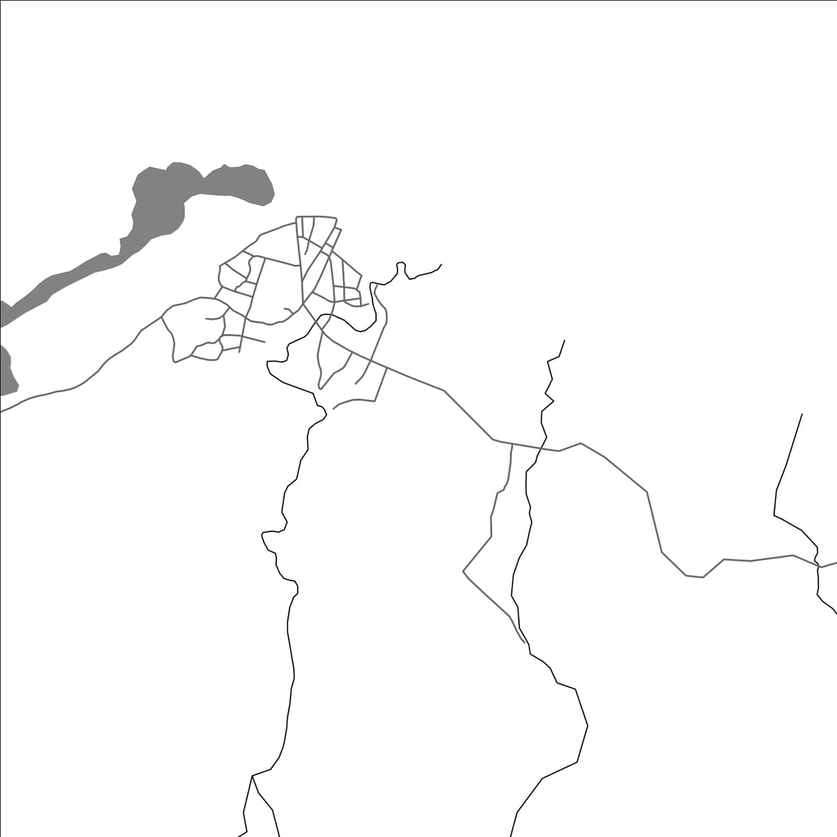 ROAD MAP OF GARACHINÉ, PANAMA BY MAPBAKES