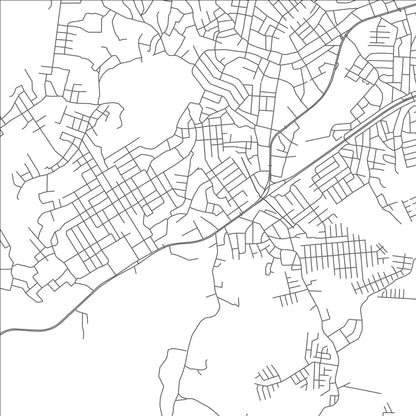 ROAD MAP OF GUADALUPE, PANAMA BY MAPBAKES
