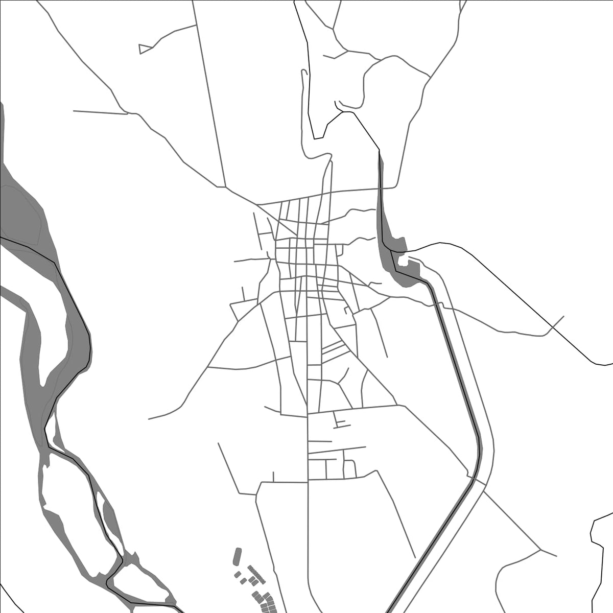 ROAD MAP OF GUALACA, PANAMA BY MAPBAKES