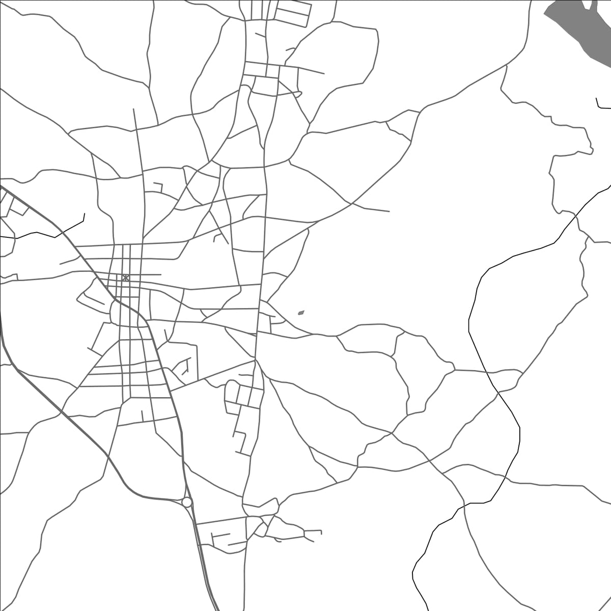 ROAD MAP OF GUARARÉ, PANAMA BY MAPBAKES