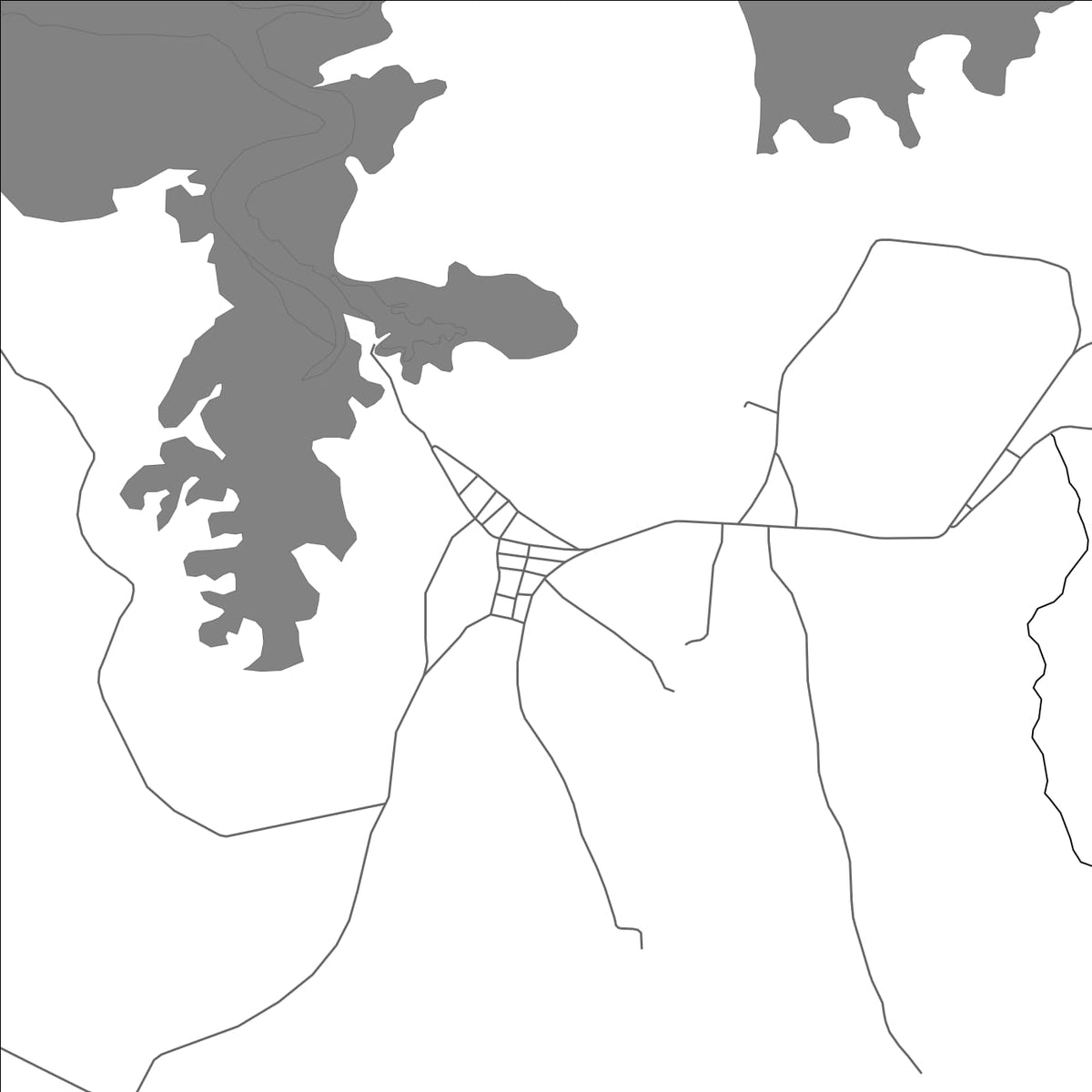 ROAD MAP OF HORCONCITOS, PANAMA BY MAPBAKES
