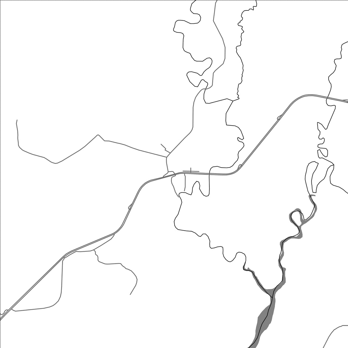ROAD MAP OF JUAY, PANAMA BY MAPBAKES