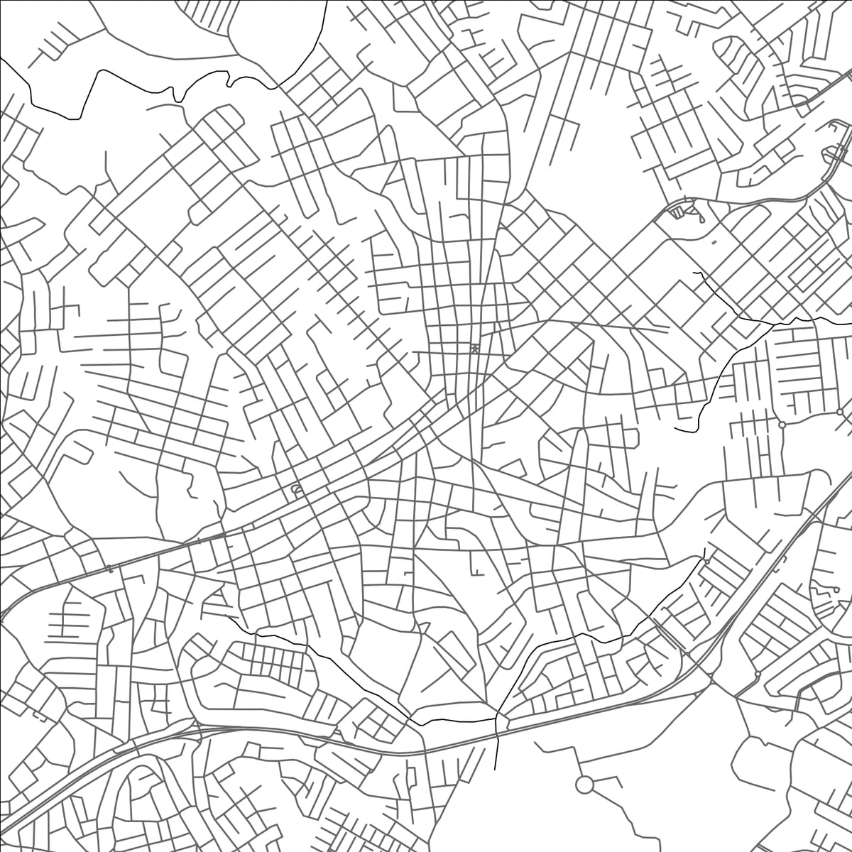ROAD MAP OF LA CHORRERA, PANAMA BY MAPBAKES