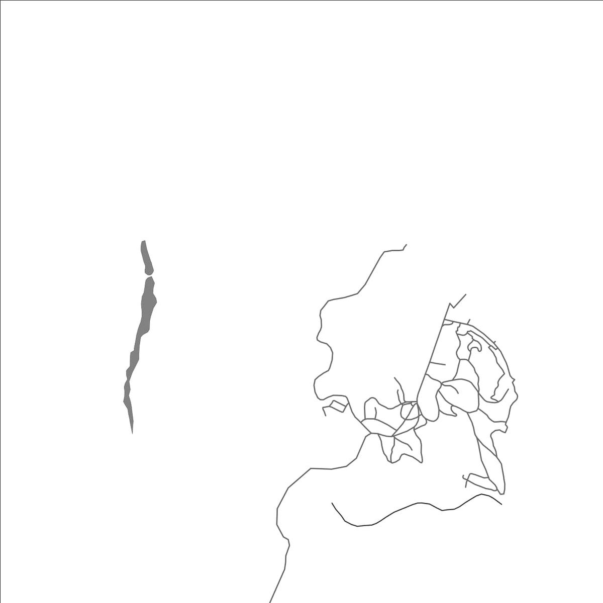 ROAD MAP OF LA PALMA, PANAMA BY MAPBAKES