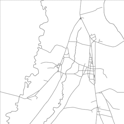 ROAD MAP OF LAJAS ADENTRO, PANAMA BY MAPBAKES