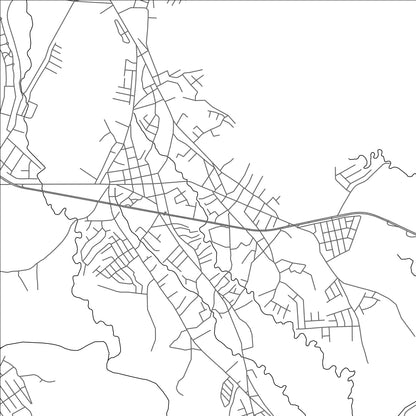 ROAD MAP OF LAS LOMAS, PANAMA BY MAPBAKES