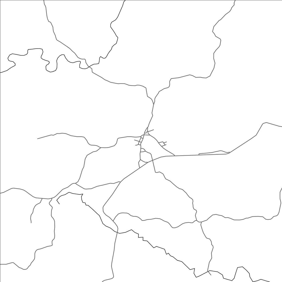 ROAD MAP OF LOS ASIENTOS, PANAMA BY MAPBAKES