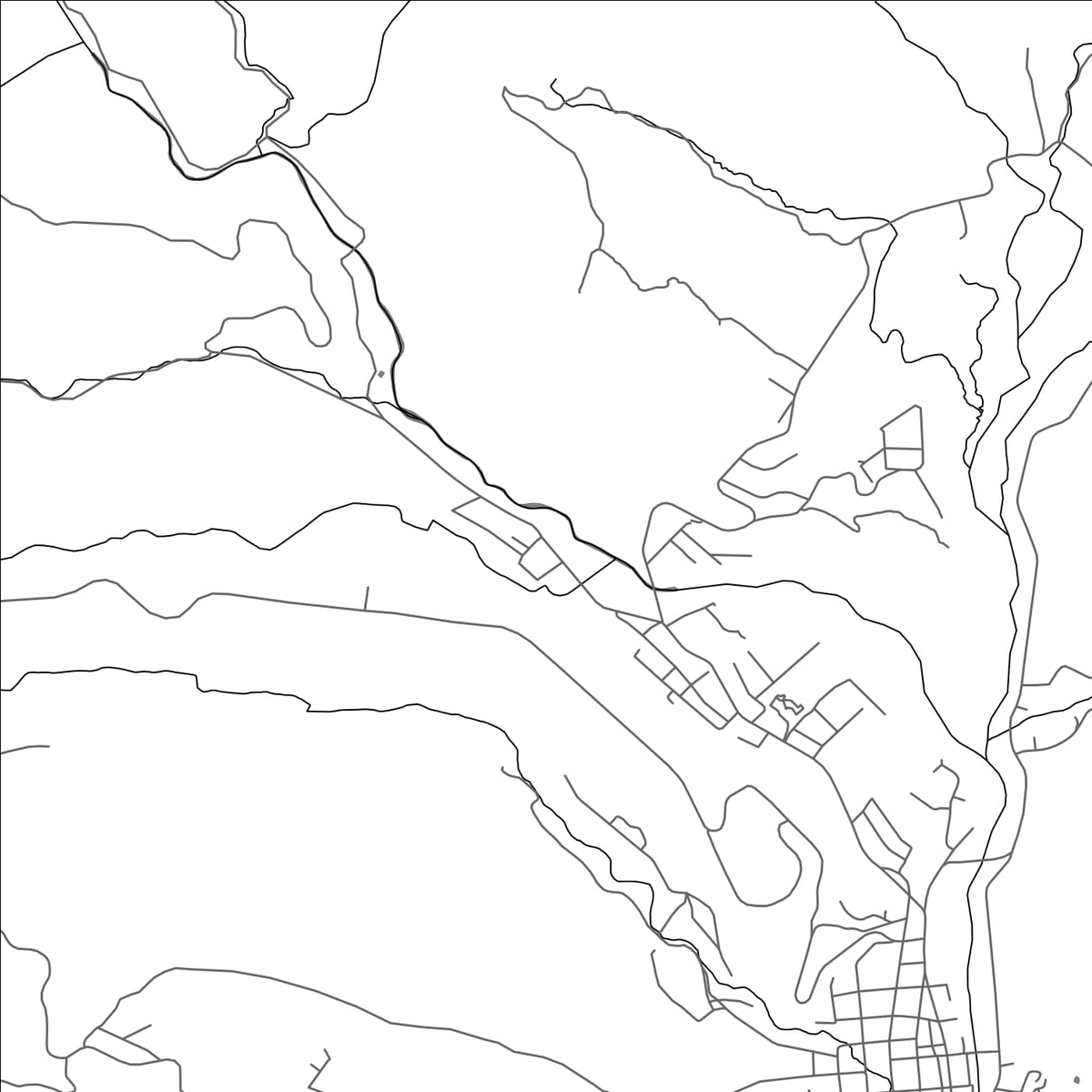 ROAD MAP OF LOS NARANJOS, PANAMA BY MAPBAKES