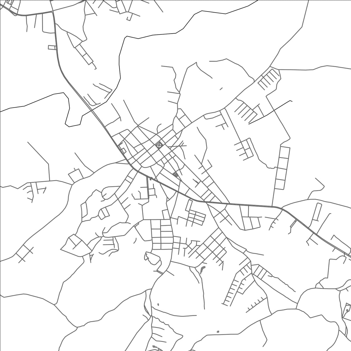 ROAD MAP OF LOS SANTOS, PANAMA BY MAPBAKES