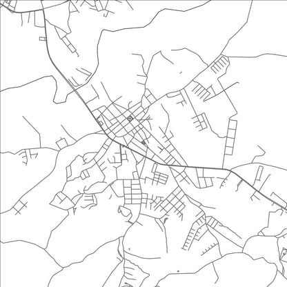 ROAD MAP OF LOS SANTOS, PANAMA BY MAPBAKES
