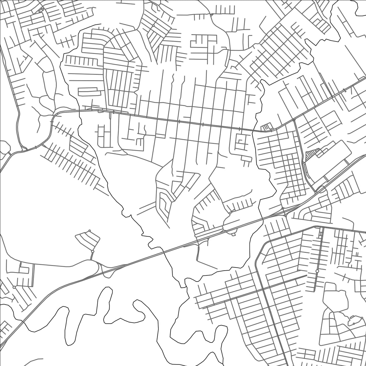 ROAD MAP OF NUEVO ARRAIJÁN, PANAMA BY MAPBAKES