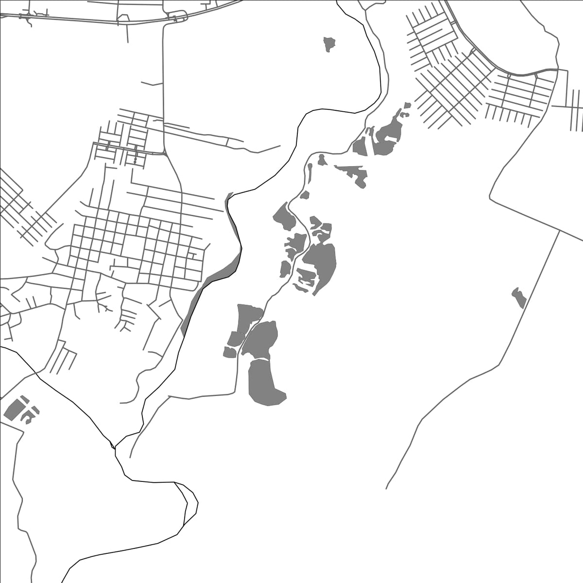 ROAD MAP OF PACORA, PANAMA BY MAPBAKES