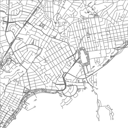 ROAD MAP OF PANAMA CITY, PANAMA BY MAPBAKES