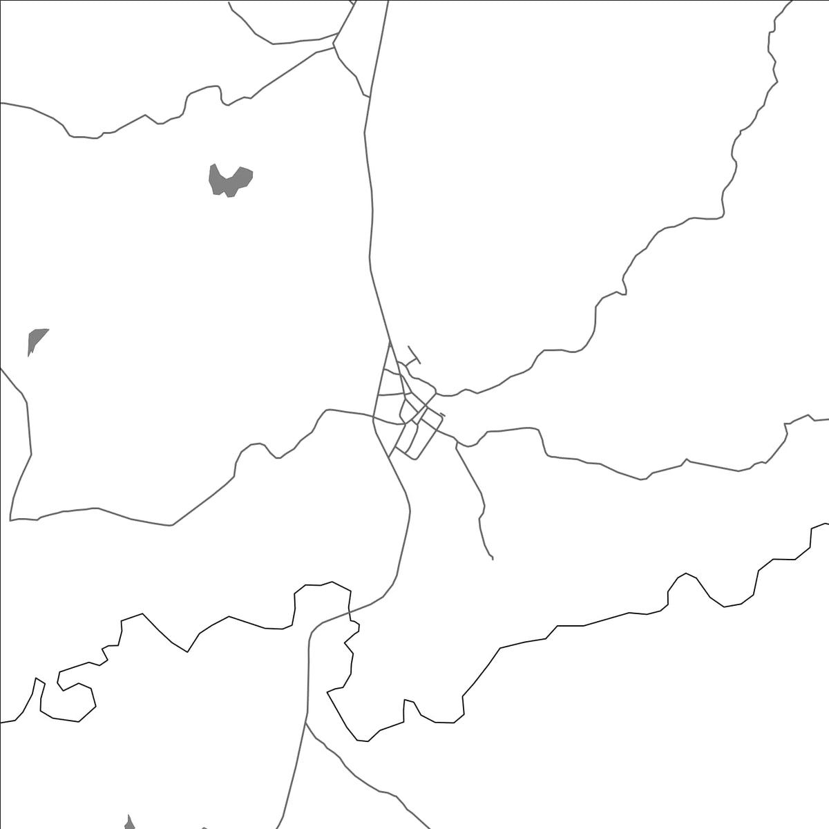 ROAD MAP OF PONUGA, PANAMA BY MAPBAKES