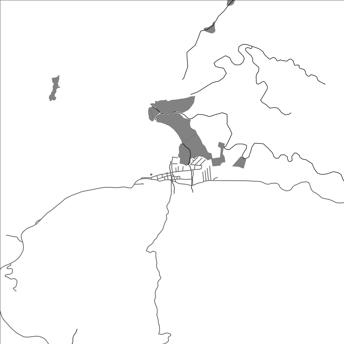 ROAD MAP OF PORTOBELO, PANAMA BY MAPBAKES