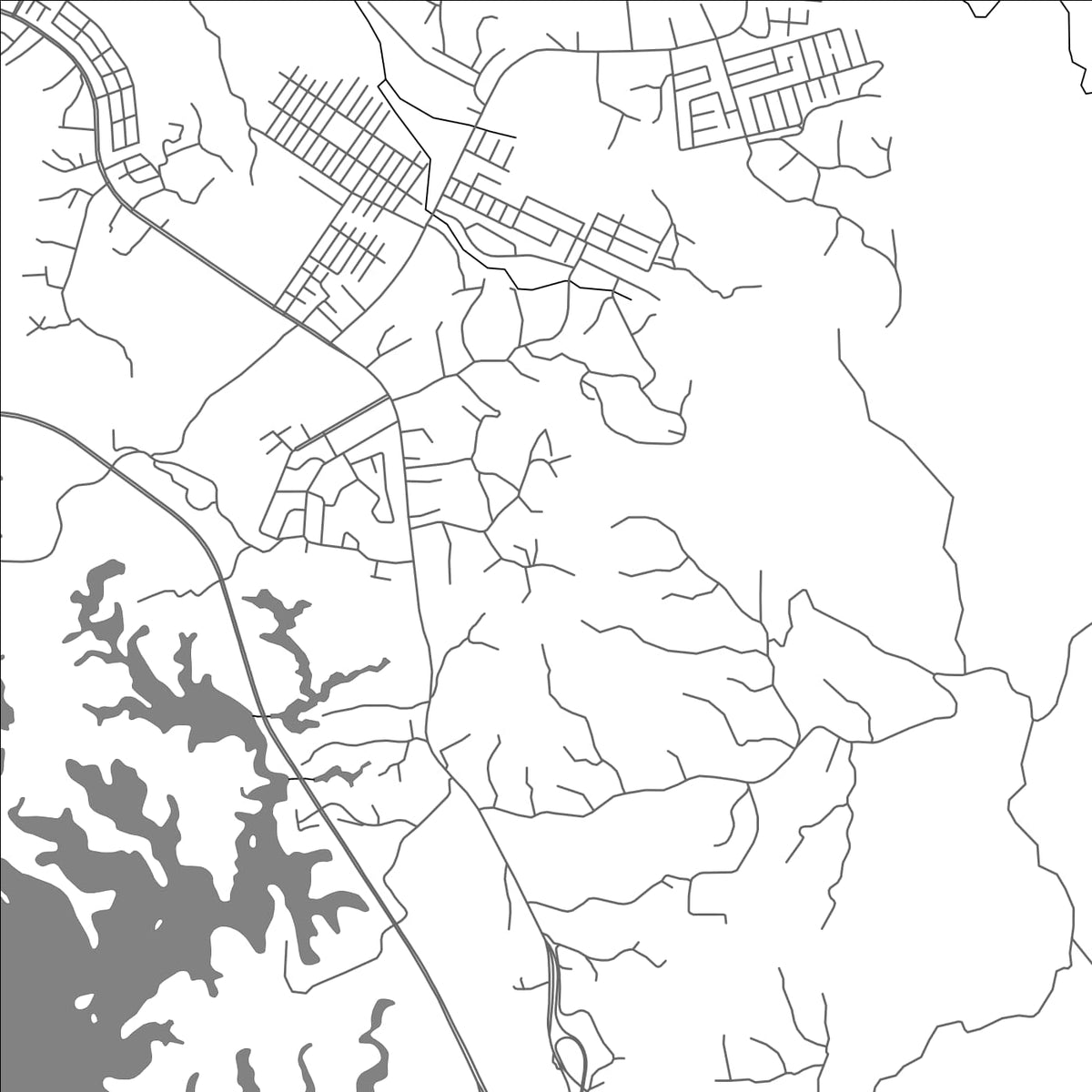ROAD MAP OF SABANITAS, PANAMA BY MAPBAKES