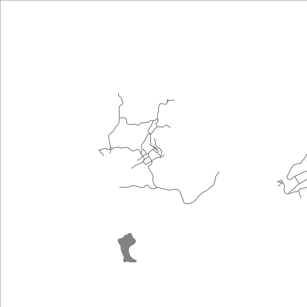 ROAD MAP OF SABOGA, PANAMA BY MAPBAKES