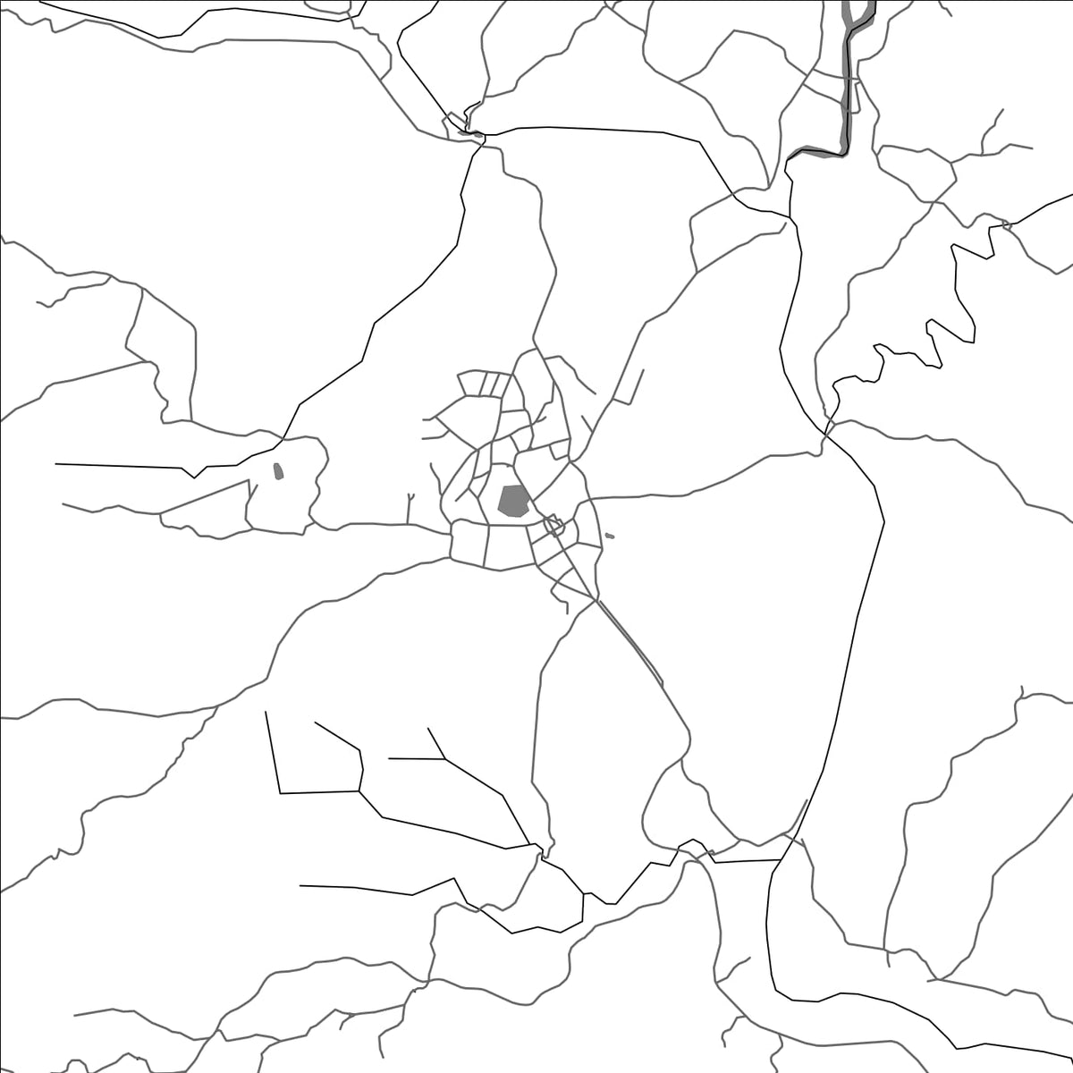 ROAD MAP OF SANTA FE, PANAMA BY MAPBAKES