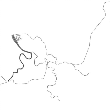 ROAD MAP OF SANTA ISABEL, PANAMA BY MAPBAKES