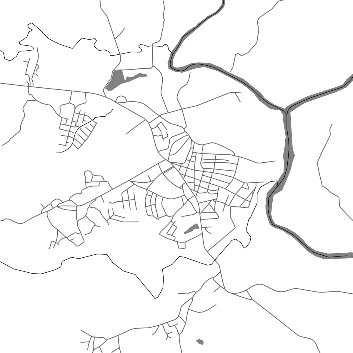 ROAD MAP OF SONÁ, PANAMA BY MAPBAKES