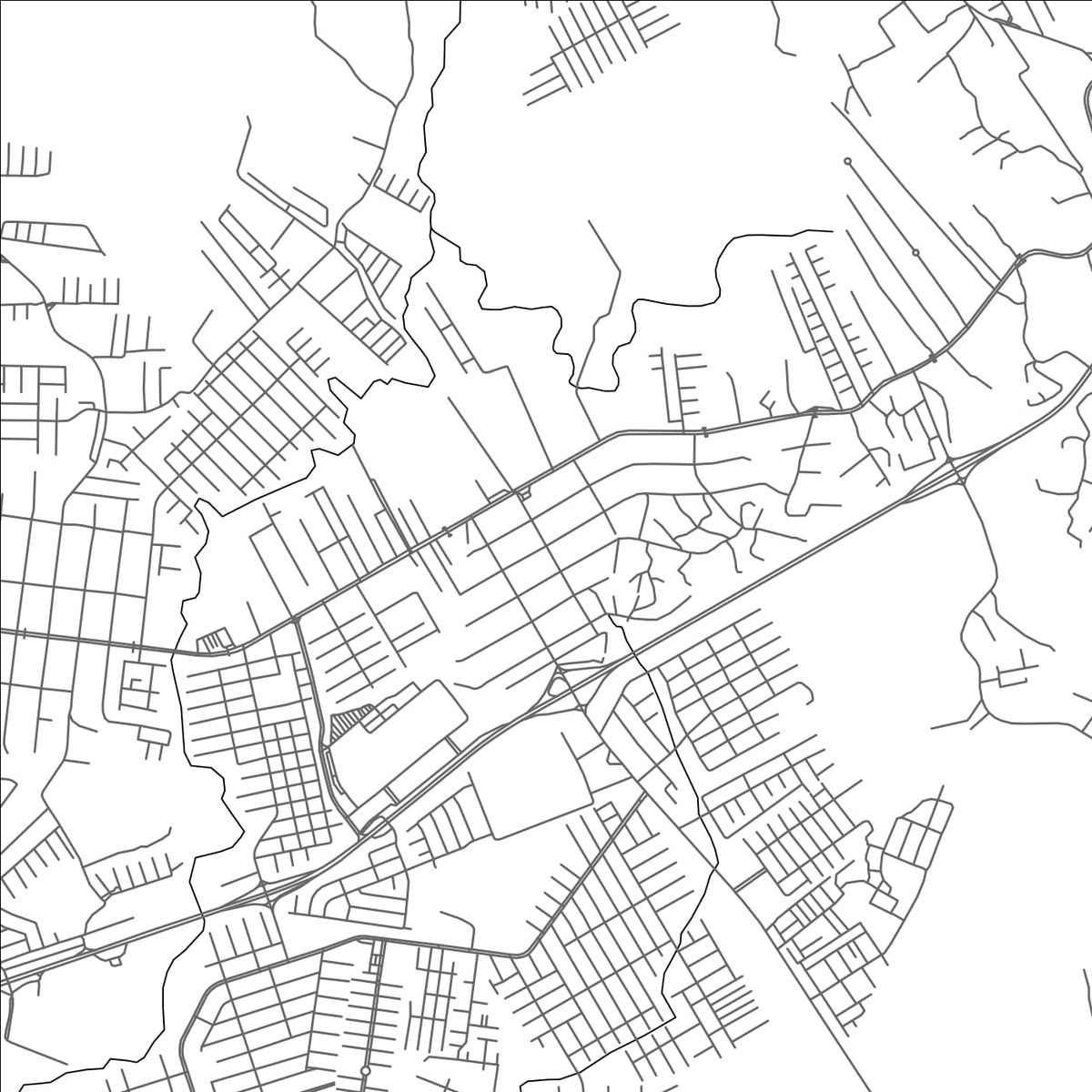 ROAD MAP OF VISTA ALEGRE, PANAMA BY MAPBAKES