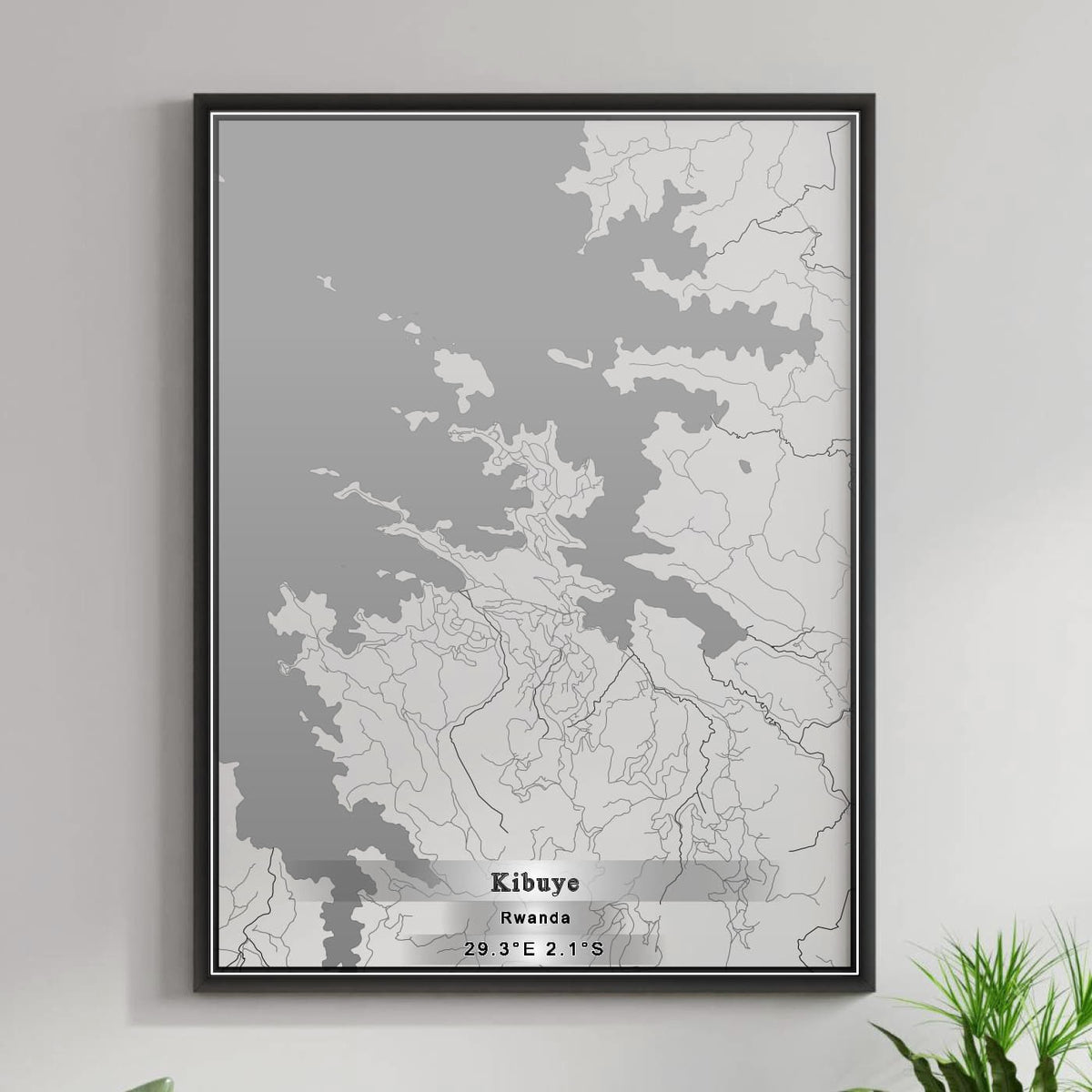 ROAD MAP OF KIBUYE, RWANDA BY MAPBAKES