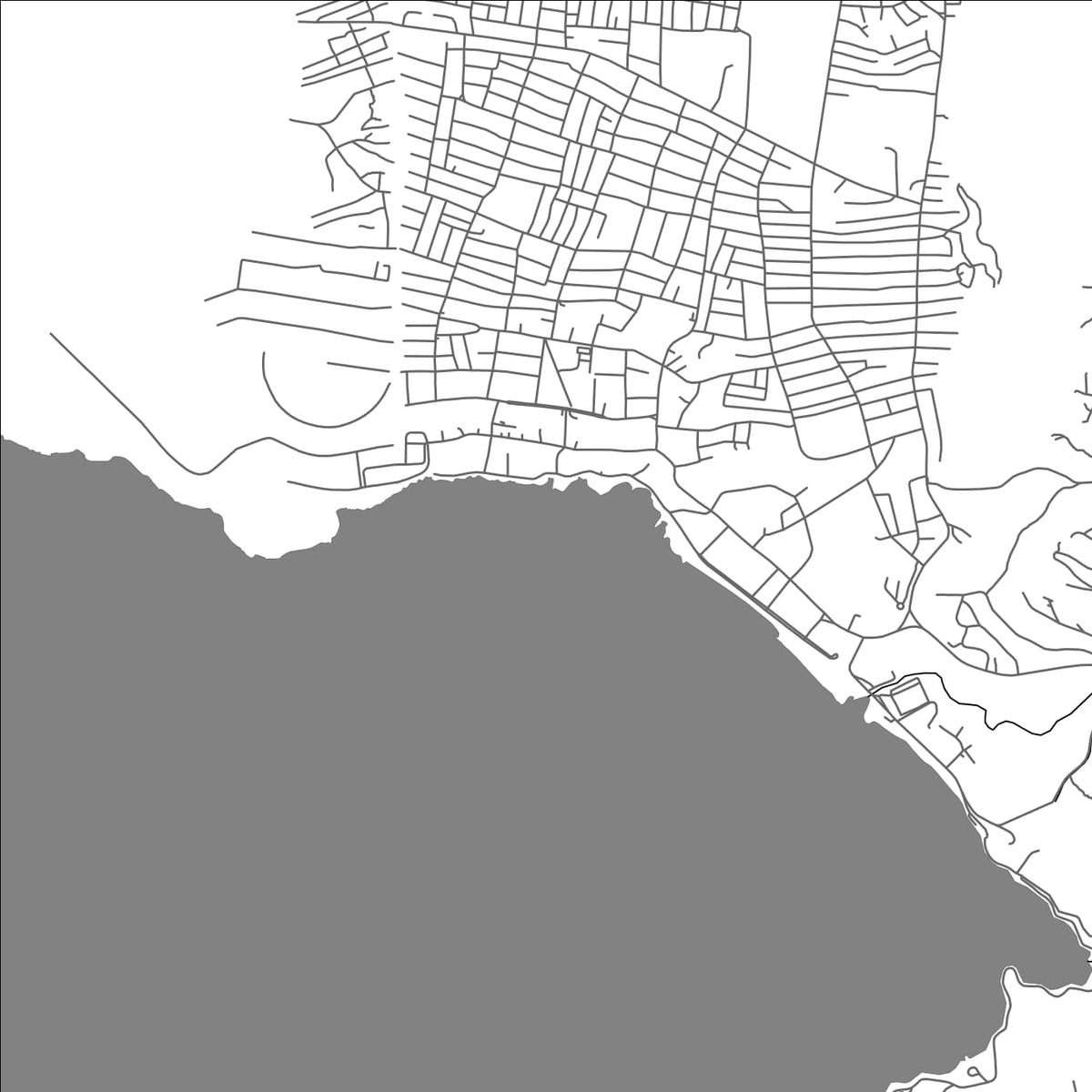 ROAD MAP OF GISENYI, RWANDA BY MAPBAKES