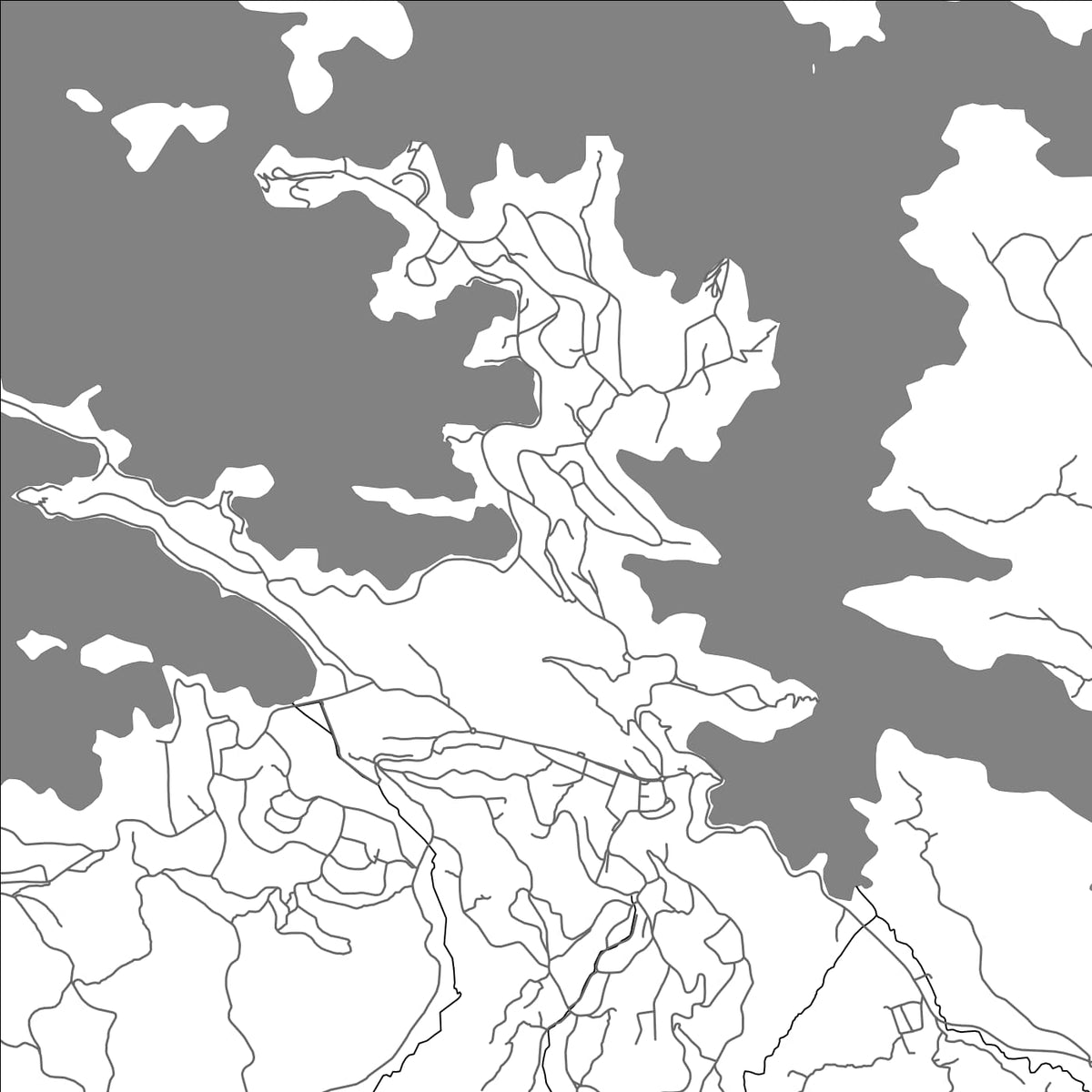 ROAD MAP OF KIBUYE, RWANDA BY MAPBAKES
