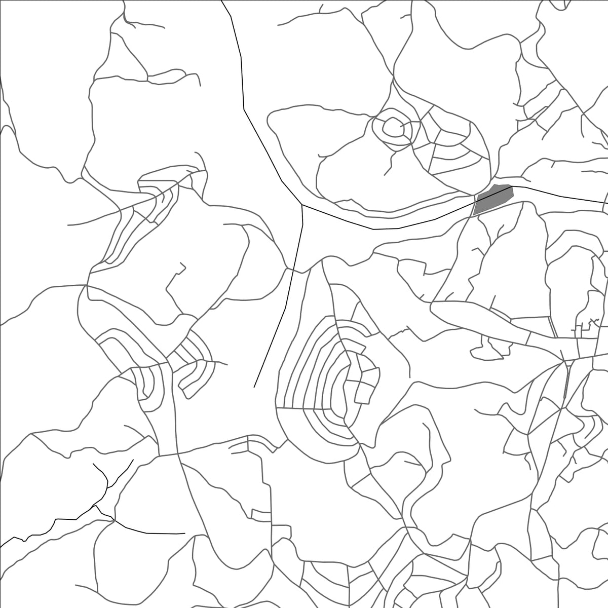 ROAD MAP OF NYANZA, RWANDA BY MAPBAKES