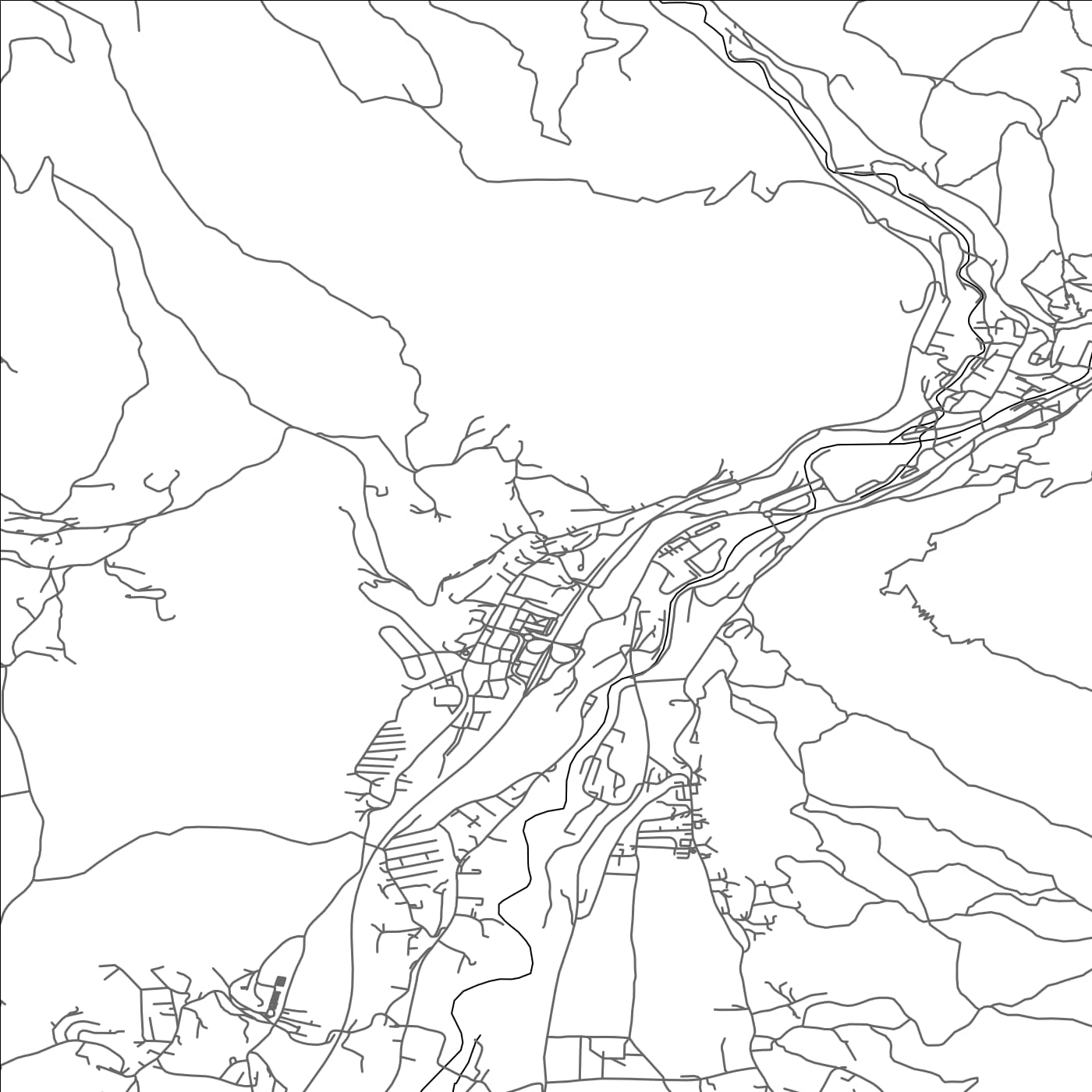 ROAD MAP OF BISTRICA PRI TRŽIČU, SLOVENIA BY MAPBAKES