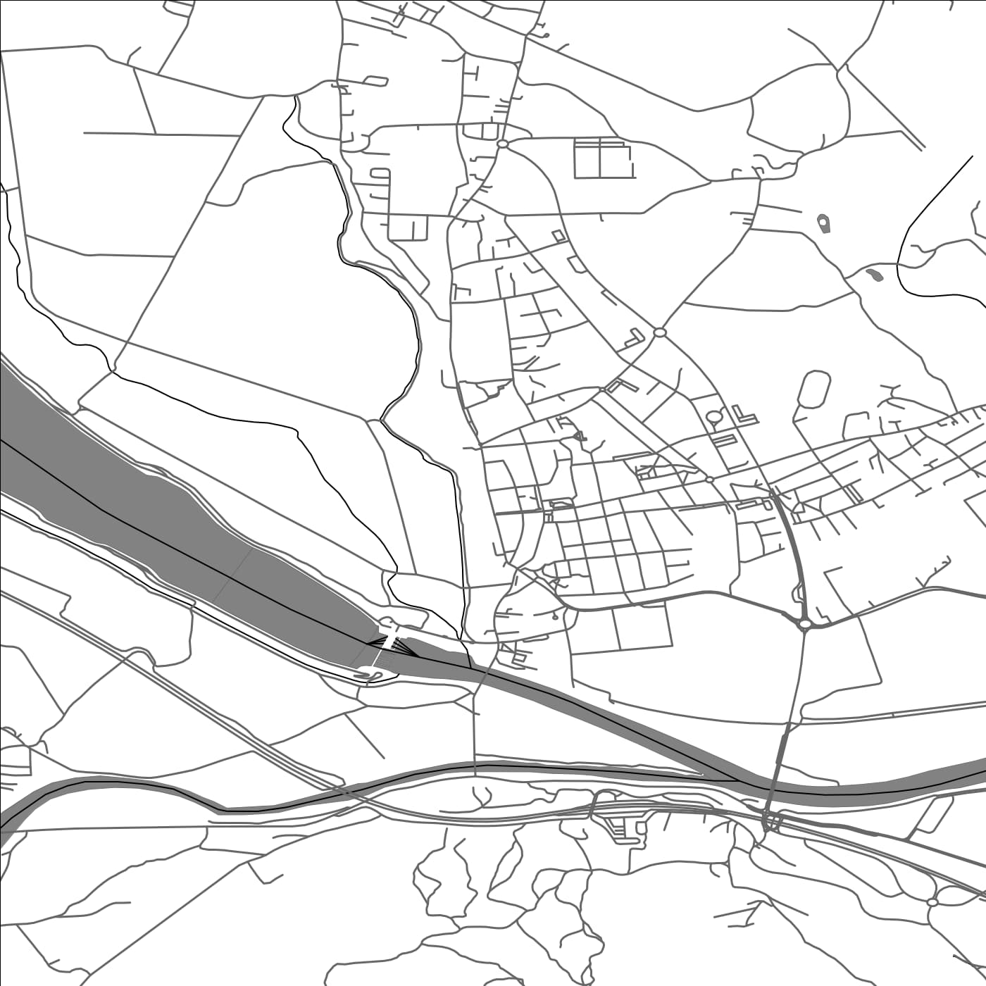 ROAD MAP OF BREŽICE, SLOVENIA BY MAPBAKES