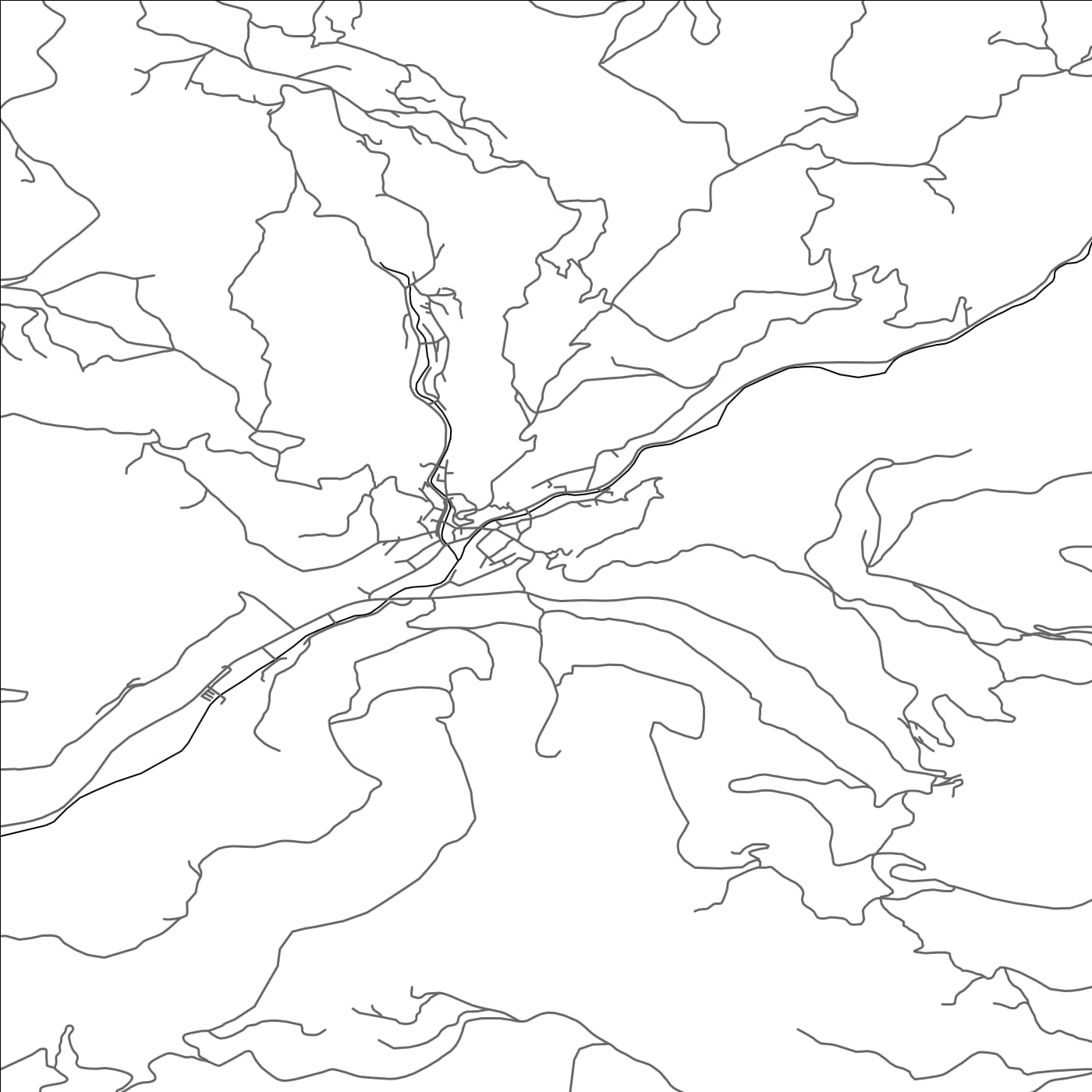 ROAD MAP OF CERKNO, SLOVENIA BY MAPBAKES