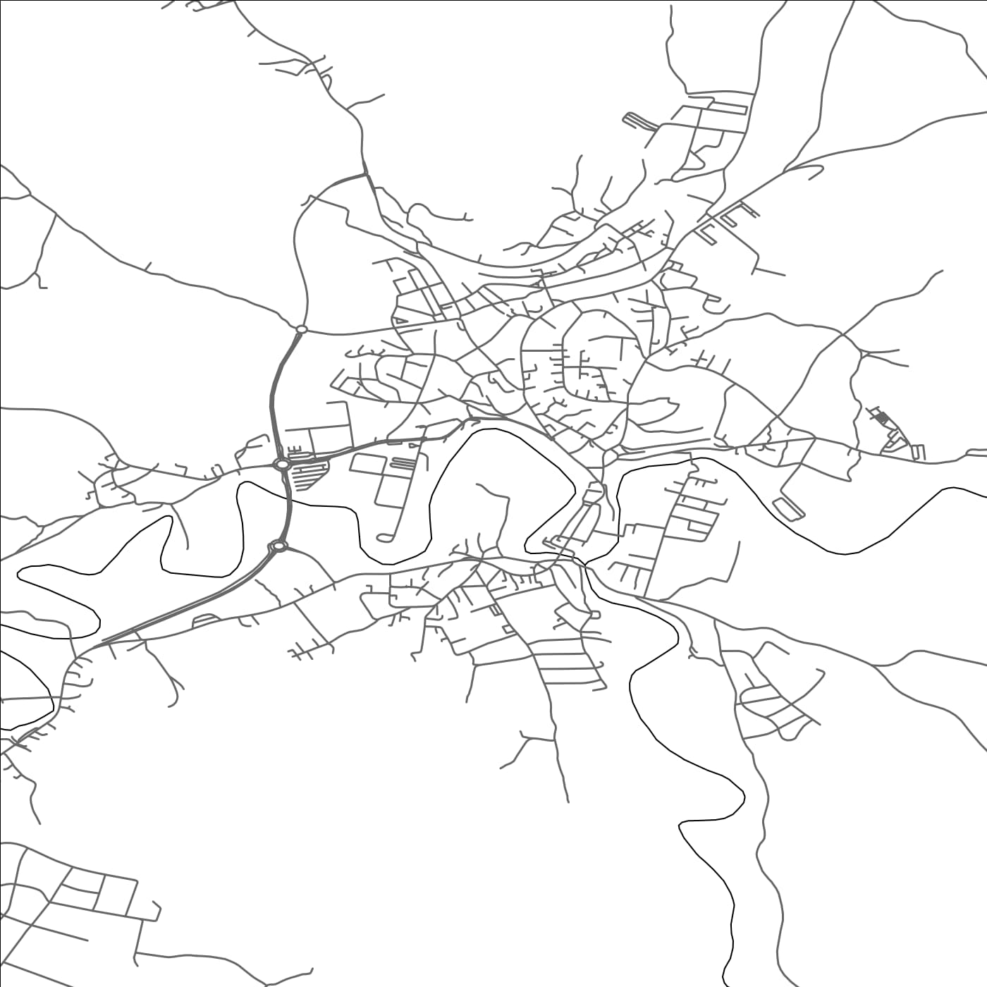 ROAD MAP OF ČRNOMELJ, SLOVENIA BY MAPBAKES