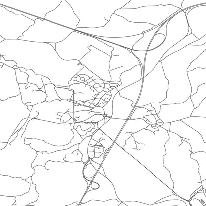 ROAD MAP OF DIVAČA, SLOVENIA BY MAPBAKES