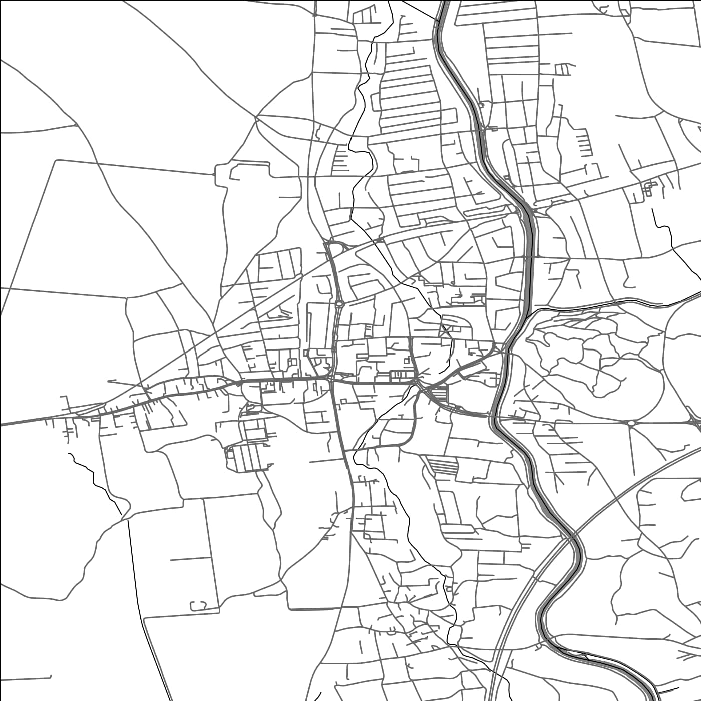 ROAD MAP OF DOMŽALE, SLOVENIA BY MAPBAKES