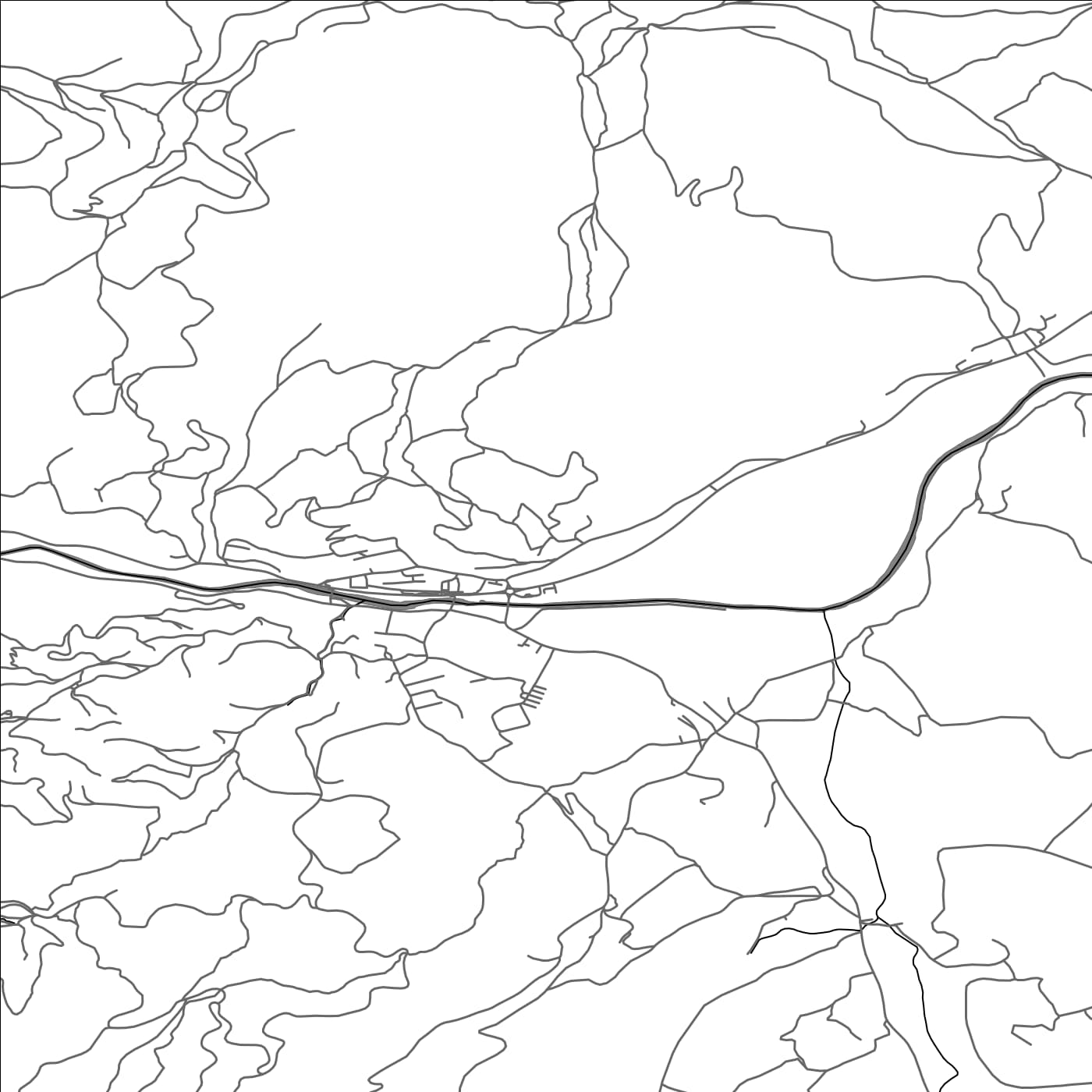 ROAD MAP OF GORENJA VAS, SLOVENIA BY MAPBAKES